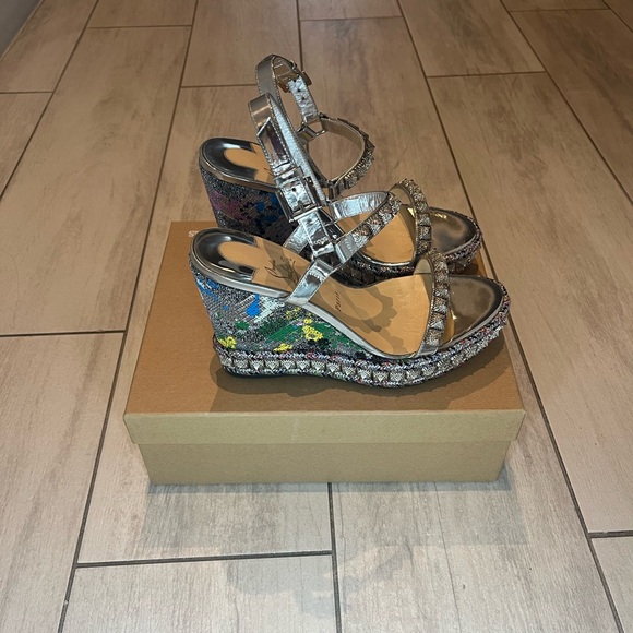 Christian Louboutin pira ryad 110 wedge heels (size 40) - Picture 5 of 9